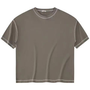 T-shirts imprimés personnalisés pour hommes, col rond, 100 % coton, coupe ample, respirants et écologiques - Product Image 4