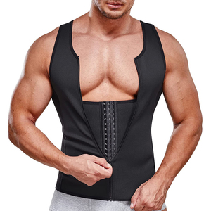 Musculation musculaire fermeture éclair Stringer mode chemise sans manches Gyms Singlets Fitness vêtements extensible entraînement débardeurs - Product Image 5