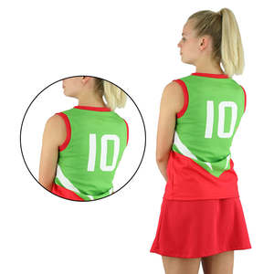 Camiseta de Netball Sublimada Personalizada en Oferta, Camisetas de Bolos de Equipo Baratas, Camiseta de Sublimación Personalizada, Vestido de Netball en Blanco - Product Image 6
