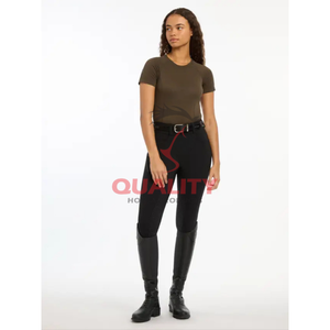 Vente chaude élégante chemise équestre respirante pour les femmes été équitation haut évacuation de l'humidité stretch hauts athlétiques - Product Image 6