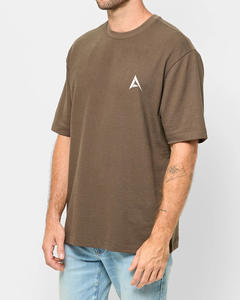 Vente en gros de t-shirt 100% coton surdimensionné à séchage rapide de haute qualité pour hommes avec broderie de logo et impression numérique personnalisées - Product Image 6