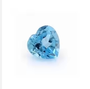 Precio de fábrica al por mayor 14mm Corte de corazón Topacio azul suizo natural Piedra preciosa suelta facetada de alta calidad Color Rosa Certificado IGI - Product Image 1