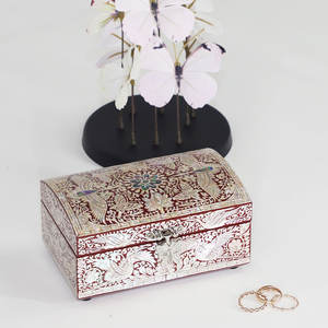 Boîte à bijoux en nacre, nouvelle, artisanat traditionnel, cadeau, rangement, antique - Product Image 3