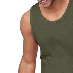 Débardeurs sans manches à séchage rapide pour hommes High Street Style Gym Fitness Workout gilet ample t-shirt coton respirant débardeur hommes - Product Image 6