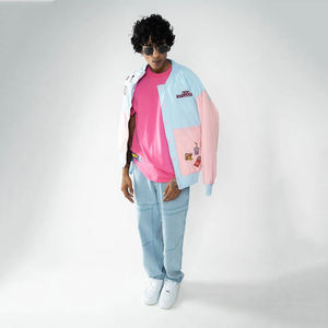 Chaqueta Universitaria Estilo Urbano a Precio de Fábrica, con Parches, Cuello Alto, Descuento por Volumen, Venta al por Mayor, Ropa Universitaria Americana, MOQ Bajo para Hombre - Product Image 3