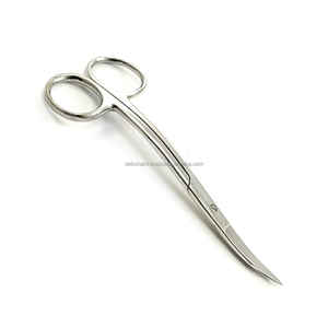 Tijeras quirúrgicas curvas LaGrange de 11cm, fuente de alimentación Manual, acero inoxidable Certificado CE para goma de tejido Dental, etiqueta privada OEM - Product Image 1
