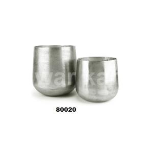 Jardinière en aluminium argenté 2 pièces de haute qualité pour la décoration de la maison et du jardin - Product Image 1