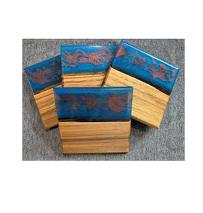 Posavasos de piedra de resina de calidad admirable, posavasos de madera, posavasos ecológico 100%, posavasos de madera natural, productos de gran oferta - Product Image 2