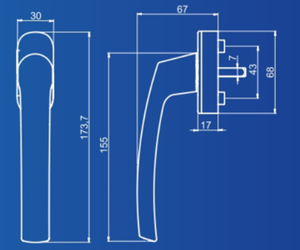 Poignée de fenêtre Jumbo Lara Acoustic - Product Image 2