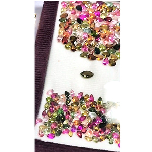 862 piezas de turmalina múltiple natural 5x3mm 6x4mm corte ovalado de pera 266 Cts lote Iroc ventas piedras preciosas de buena calidad faceta US $639 para todos - Product Image 4