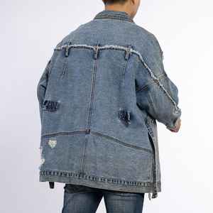 Ropa de alta calidad para hombre, venta al por mayor, chaqueta vaquera personalizada para hombre, chaquetas de invierno, chaqueta vaquera vintage lavada para hombre - Product Image 2