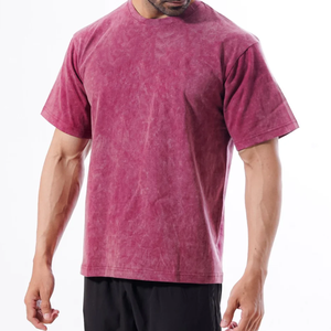 Camisetas lavadas con ácido para hombre de estilo caliente, venta superior y opciones de precios asequibles - Product Image 2