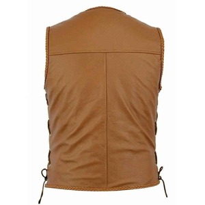Chaleco de cuero de hombre casual fabricante pakistaní para invierno bajo MOQ venta en línea - Product Image 3