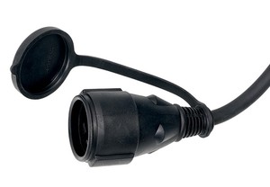Cavo di prolunga Schuko da 20m con cappuccio 3x2.5mm. Nero IP44 (Simon PL122501) - Product Image 2