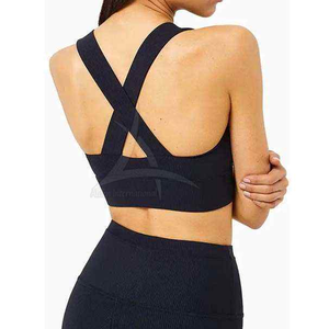 Sujetador deportivo de entrenamiento para mujer, alta calidad, transpirable, sin costuras, soporte ligero, ecológico, personalizado - Product Image 2