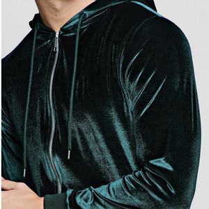 Wholesale <b>Men's</b> Slim Fit Zipper <b>Velour</b> <b>Tracksuit</b> Casual Streetwear Pullover Fleece Hot Selling Winter Collection - Product Image 4