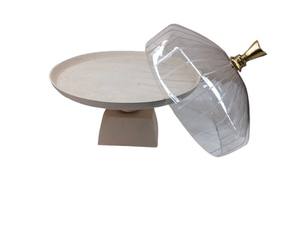 ฐานวางเค้กทรงโดมอะลูมิเนียมแบบทำมือ เป็นมิตรกับสิ่งแวดล้อม ปรับแต่งได้ ปลอดภัยสำหรับอาหาร ใช้สำหรับโชว์ขนมหวาน อุปกรณ์ทำเค้ก - Product Image 2