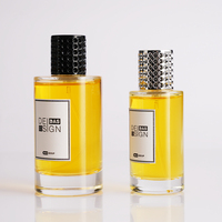 Flacon de parfum vide en verre transparent de 50 ml et 100 ml, design élégant, avec base cannelée et coffret, pour marque privée, excellent rapport qualité-prix