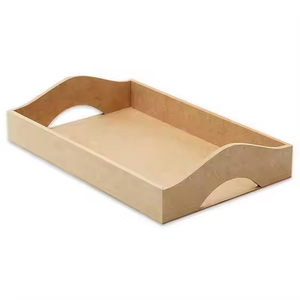 Bandeja para servir el desayuno para el hogar Bandeja de madera real de Calidad exclusiva con asas de metal 100% Natural por decor IMPEX - Product Image 5