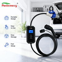 Chargeur EV portable 7 kW 32 A Type 2 monophasé 230 Vca 50 Hz IP67 avec câble de 5 m pour applications de charge domestique et de garage en Europe