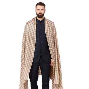 Men Winter Traditional <b>Wool</b> Shawl Soft Warm Breathable Elegant Solid Color <b>Wrap</b> 300g - Product Image 6