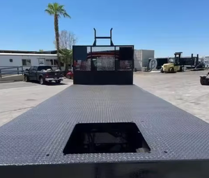 Heavy Duty Used 2014 Peterbiltt 348 Tandem Axle 24 ft Flatbed <b>Truck</b> - 6 Speed Allisonn Hs Automatic Worldwide delivery - Product Image 3