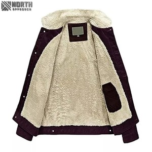 Veste d'hiver en jean pour hommes, vestes décontractées et respirantes en tissu tricoté conçues sur mesure - Product Image 2