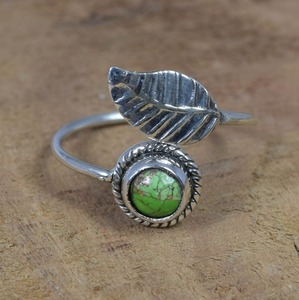 Turquoise Gemstone <b>Ring</b> Jewelry for Women <b>Silver</b> <b>Boho</b> Style Jewelry 925 Sterling <b>Silver</b> Trending Handmade <b>Ring</b> Gift for Her - Product Image 2
