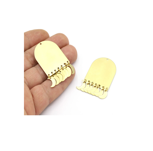 Luxe 5 pièces en laiton boucle d'oreille diamant collier boucles d'oreilles ensemble de bijoux pour les femmes cadeau crochet conception forme avec fête ware boucle d'oreille - Product Image 4