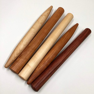 Simple wooden dough roller <b>pin</b> set good quality hand press <b>rolling</b> <b>pins</b> wood cake pastry rollers - Product Image 5