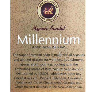 Savon Mysore Sandal Millennium 150 Gm, parfum naturel de bois de santal, nettoyage doux, hydratant, pour une peau douce et lisse (vente en gros) - Product Image 6