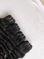 Produk penjualan laris ekspor pada harga grosir pemanjangan rambut manusia gelombang dalam longgar 14 "Virgin India kutikula 100%