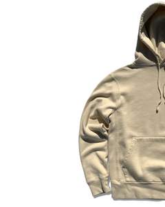 Sweat à capuche unisexe en molleton épais beige, streetwear, sweat à capuche avec poche kangourou, coupe ample, design personnalisé OEM - Product Image 4