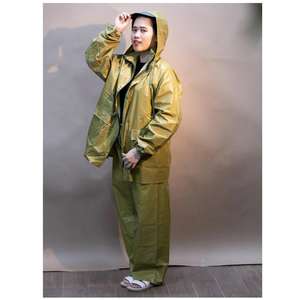 190T Nylon Lightweight Waterproof Raincoat Jacket Pants for Motorbike Rider Outdoor OEM ODM Factory Price - Product Image 2