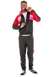 เสื้อกันลมผ้าไนลอนสำหรับผู้ชายชุดกันลมมีซิปชุดกันลมสองชิ้นเสื้อกันลมชุดสั้นสำหรับผู้ชาย - Product Image 2