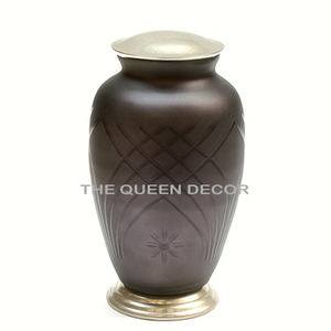 Urna de cremación de aluminio y latón para cenizas humanas Suministros funerarios Urna de cenizas de cremación de aluminio a precio mayorista - Product Image 5