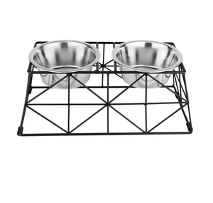 Designer Look Stainless Steel Pet <b>Food</b> Bowl With Metal <b>Stand</b> Custom Sale Pet Bowl 100% Stainless Steel <b>Dog</b> Bowl - Product Image 2