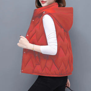 Ropa formal Uso Mejor venta Invierno Calentador de cuerpo Mujeres Abajo Chalecos Casual Ecuestre Puffer Chaleco Chaquetas - Product Image 4