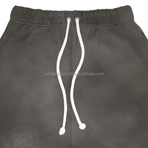 Pantalones deportivos de invierno personalizados de alta calidad, pantalones deportivos informales Unisex de etiqueta privada para hombre, pantalones de chándal holgados, pantalones lavados para hombre - Product Image 2