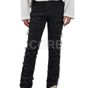 Top Trending Pantalones apilados para hombres Pantalones lavados para hombres Último estilo Venta caliente Pantalones apilados para hombres - Product Image 1