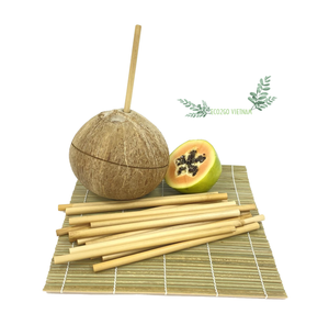 Producto superior Pajitas de bambú Biodegradables de Eco2go Vietnam Acepta pajitas de bambú Logotipo del cliente con logotipo grabado láser - Product Image 5