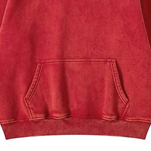 2024ใหม่เสื้อฮู้ดสีแดงแห้งเร็วระบายอากาศได้ดีขนาดพิเศษเสื้อกันหนาวแบบสวมหัวมีฮู้ดแบบยั่งยืนสำหรับผู้ชายผู้หญิง - Product Image 3