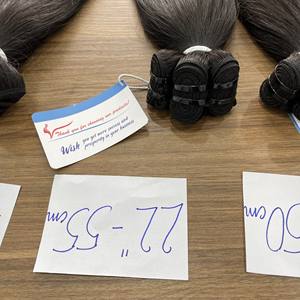 ลดกระหน่ํา!!! ผ้าเครื่องตรงธรรมชาติเนียนนุ่มพิเศษ 100% ผมมนุษย์เวียดนาม ผ้าคู่ ราคาส่ง - Product Image 1