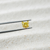 Diamants synthétiques cultivés de qualité VVS VS, jaunes fantaisie, de 5 carats, certifiés IGI GIA, cultivés en laboratoire, HPHT CVD, en vrac