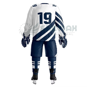 Uniforme de maillot de hockey sur glace unisexe de haute qualité Nouvel ensemble personnalisé pour adultes et jeunes Service OEM pour tenue d'équipe à bas prix - Product Image 6