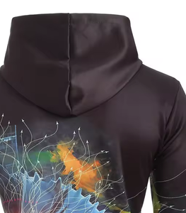 Sweat à capuche personnalisé 100% polyester à sublimation imprimé femmes sweat-shirt de haute qualité oversize sweats à capuche unisexes en coton uni - Product Image 5
