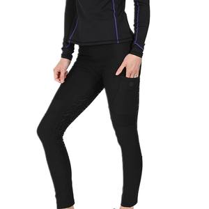 Leggings d'équitation pour femmes, culottes d'équitation, vêtements équestres, collants en silicone extensibles dans les 4 sens avec poche, vente en gros sur mesure - Product Image 4
