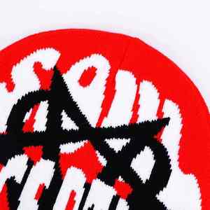 2025 Bonnet d'hiver unisexe avec logo personnalisé de haute qualité 100% choix du designer tricoté en acrylique avec motif d'impression - Product Image 3