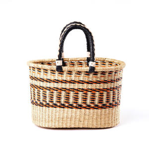 Approvisionnement direct du producteur sacs de stockage en herbiers naturels sac de raphia d'herbe de mer prêt à l'emploi tissé pour l'exportation - Product Image 5