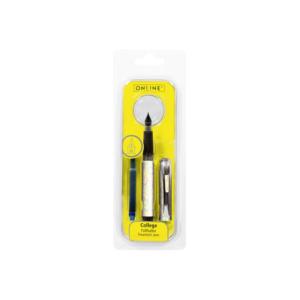 Online Pack of 6 Assorted 'College' Fountain <b>Pens</b>" - Product Image 1
